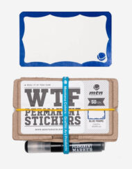 MTN WTF Permanent Stickers: Blue Frame